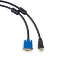 Hdmi Gold Male to Vga Hd-15 Male 15pin Adapter Cable 6ft 1.8m 1080p