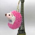 Cute Hedgehog Plush Keychain Mobile Phone Toy Pink Anime Fur Gifts