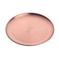 Stainless Steel Tableware Dinner Plate Food Container Tray Rose Gold