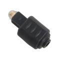 2x Mini Optical Audio Adapter 3.5mm Female Jack to Digital Male Plug