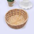 Handmade 7inch Bread Serving Basket Fruit Tray for Food Snack 2 Pcs