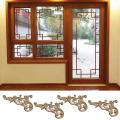 Rubber Furniture Window Corner Wood Applique Onlay Wood Figurines