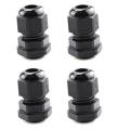 Cable Gland 20 Pack Pg9 Plastic Waterproof 4-8mm Cable, Black (pg9)