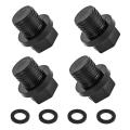 4 Pack Drain Plugs with O-rings Pump Plug Pool Filters Replacement