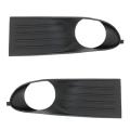 Car Left and Right Front Bumper Fog Lamp Grille Cover Fog Lamp Frame