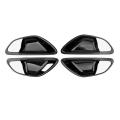 Black Car Door Handle Bowl Cover Trim for Mercedes Benz C E Glc Class
