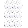 50pcs Round Acrylic Christmas Ornament Blank with Hole for Diy Craft