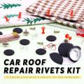 272pcs Car Roof Repair Rivet Kit Car Roof Buckle Retainer Gray