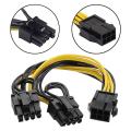 6 Pin to Dual Pcie 8pin Graphics Card Pci Express Adapter Power Cable