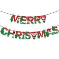 Merry Christmas Balloons Santa Elk Party Tree Paper Banner for Home,c