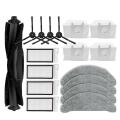 17pc for Roidmi Sweeper Robot Eve Plus Main Brush Dust Bag Accessory