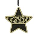 Wooden Star Craft Decoration Hanging Tag Ornaments Party