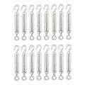 M4 Stainless Steel 304 Hook & Eye Turnbuckle Wire Rope Pack Of 16