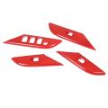 For Toyota Hilux 15-21 Door Glass Lifting Armrest Cover Red