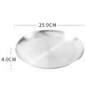 Seafood Plate Set Double Stainless Steel Snack Plate Afternoon Tea