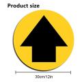 10 Pcs Social Distancing Indicator Sign Floor Ground Stickers