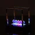 Newtons Cradle Led Light Up Kinetic Energy Home Office Science Toys