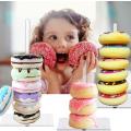 4 Pcs Acrylic Donut Stands Clear Bagel Holder for Party Dessert Table