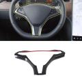 Carbon Fiber Car Wheel Frame Steering Wheel Modified for Tesla Model
