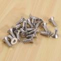 M6 X 16mm Metric Hex Socket Countersunk Flat Head Screw Bolts 20pcs