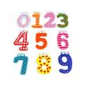 20x Funky Fun Colorful Magnetic Numbers Wooden Fridge Magnets Toys