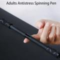 Spinning Pen Fidget Spinner Rotating Adults Anti-slip Hand Black+blue
