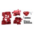 Metal Central Transmission Gearbox with Mount Holder for Rc Trx4,red