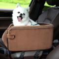 Arm Rest Dog Car Seat,dog Booster Car Seat for Small Dogs,pet,brown