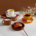 European Afternoon Tea Cup Coffee Ceramic Cup with Saucer Cup C