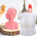 3d Aromatherapy Candle Mould Blindfolded Girl Silicone Mould A