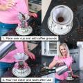 Paperless Pour Over Coffee Dripper-non-clogging Ultra Fine Layer