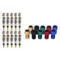 10pcs Presta to Schrader Valve Adapter Multicolor Bicycle Tire Tube