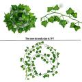 Pack Of 12 Artificial Ivy Garland, for Office, Kitchen, Garden(2.1m)