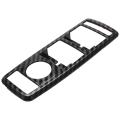 5pcs Car Auto Carbon Fiber Button Trim Cover Frame for Mercedes Benz