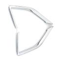 For Mg Zs Suv 2017 2018 Front Fog Light Lamp Trim Cover Frame Strip