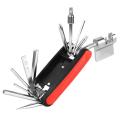 Bicycle Repair Tool Set with Chain Cutter Combination Portable Wrench