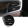 2pcs Car Air Vent Frame Cover for Bmw X5 X6 F15 14-18 Carbon Texture