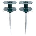 Garden Hose Guide Spike, Sturdy Metal Stakes, Keeps Garden, 2 Pack