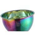 Strainer Basket Stainless Steel Filter Kitchen Gadget -rainbow