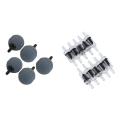 5 Pcs Fish Tank Bubble Maker Air Stone 25mm Diameter Gray