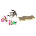 Cat Kitten Corrugated Scratch Board Pad Scratcher Bed Mat Claws Care