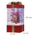New Year Home Decoration Crafts Snowing Gift Box Gift Light, B