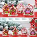 Soft Clay Decoration Ornaments Christmas Window Scene Layout Props C