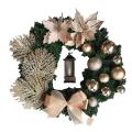 Elegant Champagne Gold Christmas Wreath Home Christmas Ornaments