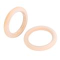 20 Pack Wood Rings Wooden Rings for Craft, Ring Pendant Making 70mm