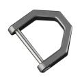 D-type Multifunctional Mini Full Titanium Buckle Key Ring Buckle -l