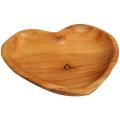 Root Wood Dish,heart Shaped Wooden Serving Tray,for Fruit Bread Salad
