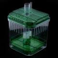 3x Plastic Fish Tank Aquarium Filter Bottom Box Transparent Green