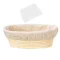 10 Inch Oval Shaped Bread Banneton Proofing Basket -baking Dough Bowl