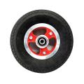 Scooter Red Wheel Hub with Black Solid Tire No Need Inflate Tire